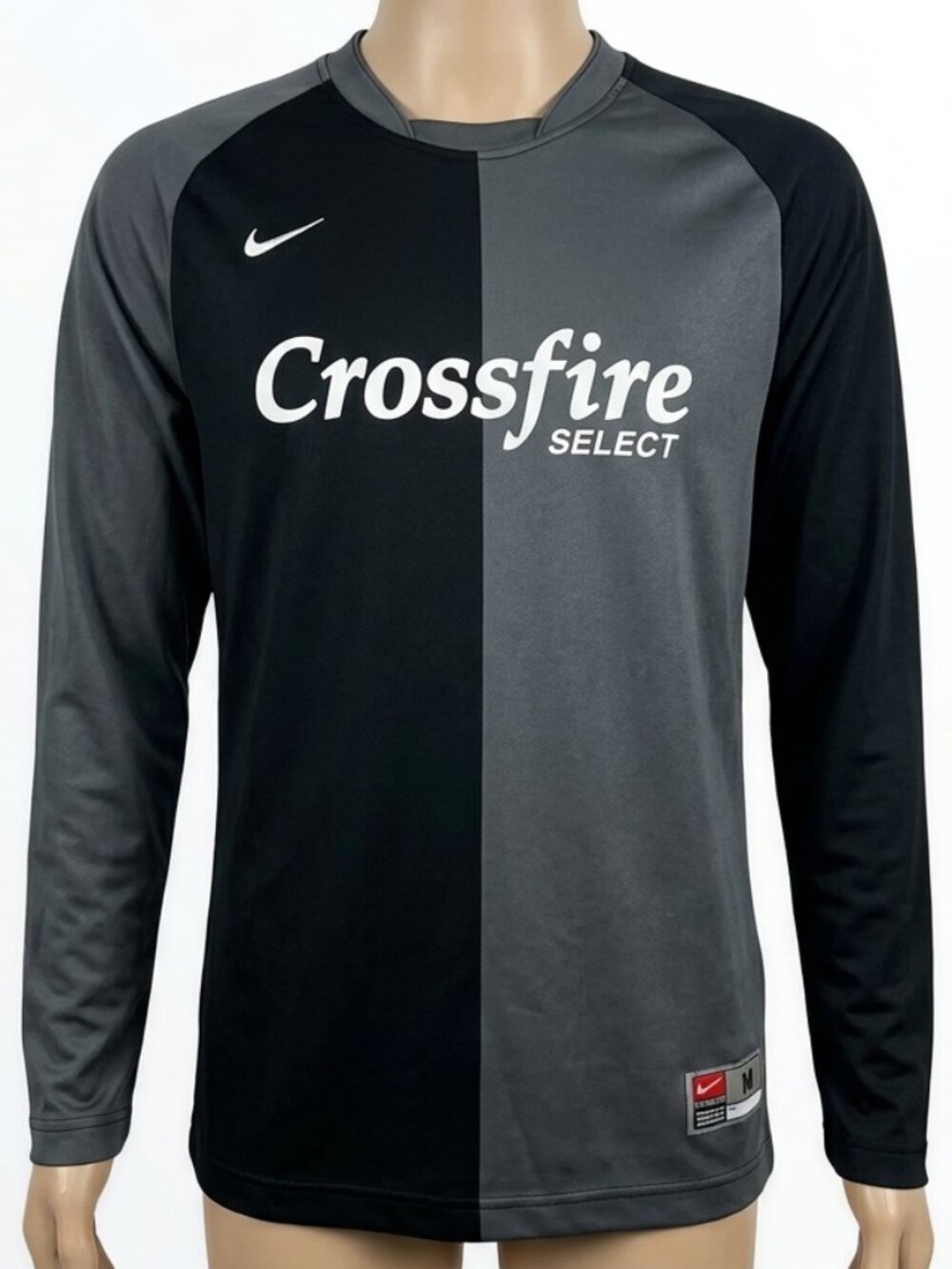 Nike Crossfire Select Long Sleeve Shirt - Black & Gray
